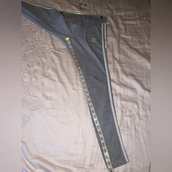 Adidas Gray Trefoil Logo Leggings Size S - Picture 5 of 7